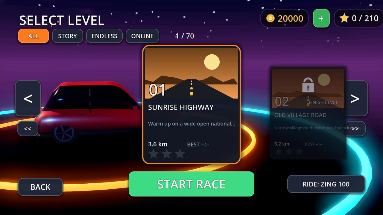 Level select