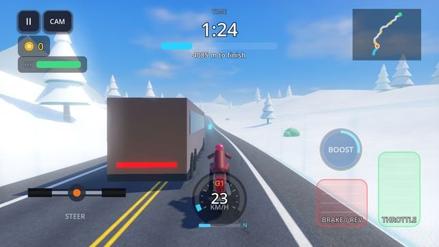 Frozen mountain pass